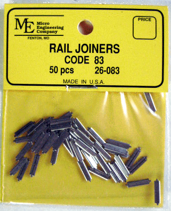 Micro Engineering Code 83 Rail Joiners